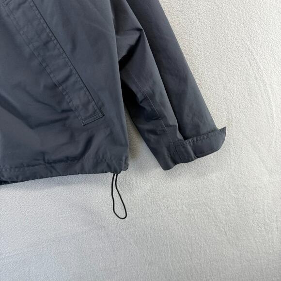 LL Bean Rain Jacket Men's XL Gray Zip Hooded Nylon Outdoor Hiking Vintage y2k - Picture 2 of 9